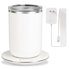 Self Stirring Coffee Mug with Lid Temperature Control 3 Heat Settings