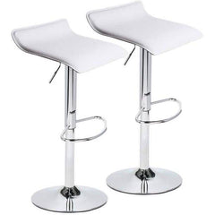 Set of 2: Adjustable Swivel Barstools