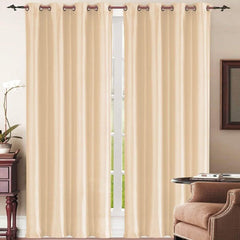 Set of 2: Grommet Curtain Panels - Assorted Colors