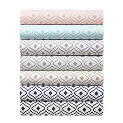 Soft Two-Tone Diamond Print Deep Pocket Sheet Sets