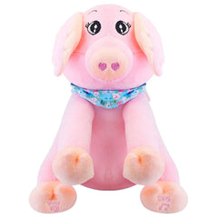 Stuffed Plush Pig Doll Pick-a-Boo Animated Toy