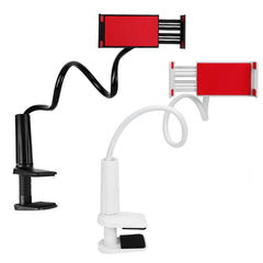 Tablet Gooseneck Stand Bracket with 360° Rotatable Clip