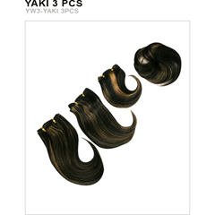 Unique's Human Hair Yaki 3 Piece