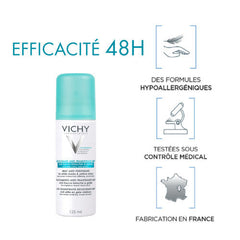 Vichy 48H Anti-Perspirant Aerosol Deodorant, No Marks