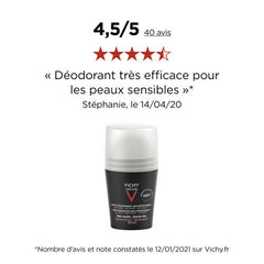 Vichy Homme 48H Anti-Perspirant Roll-On Sensitive Skin