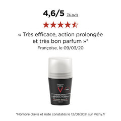 Vichy Homme 72H Anti-Perspirant Roll-On Deodorant