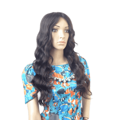 VIP Extensions Dark Brown Body Wave Virgin Human Hair Full Lace Wig, Epic Style