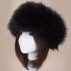 Women's Russian Faux Fluffy Fox Fur Hat