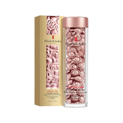 retinol ceramide capsules for anti-aging in elegant packaging with pink capsules visible inside