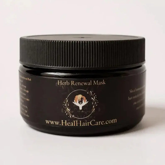 H.E.A.L. Herb Renewal Mask for deep conditioning hair mask repair and hydration.