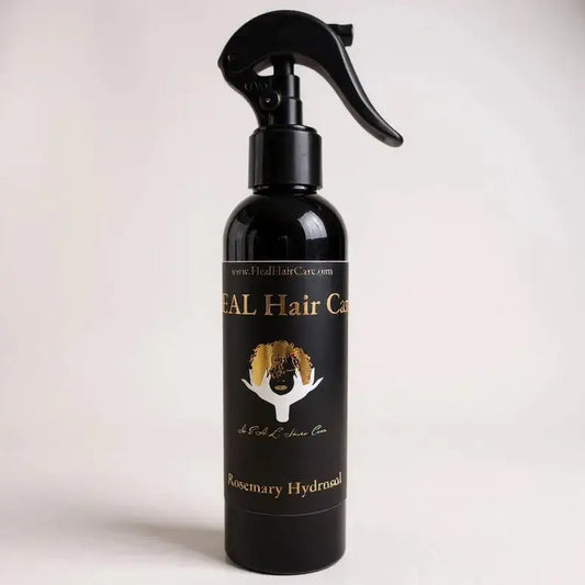 Rosemary hydrosol mist bottle for hydrosol mist benefits in natural hair care.