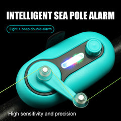Alarme électronique de touche pour la pêche, avertisseur sonore, indicateur lumineux LED puissant pour canne et ligne de pêche