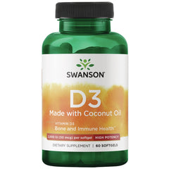 Vitamin D3 with Coconut Oil - High Potency