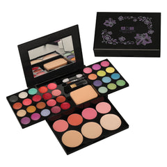 Ensemble de maquillage pour femmes Kit complet Tout-en-un Coffret de maquillage cadeau Palette de fards à paupières Fard à paupières Contour du visage Naturel Mat Fard à joues Poudre bronzante Correcteur