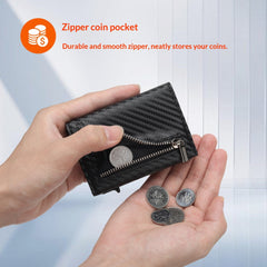 Three-fold Multi-functional Leather Wallet For Men With Card Slots
