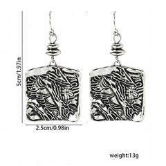 Vintage Square Earrings For Women