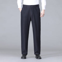 Pantalon décontracté tendance pour homme, style affaires, taille haute