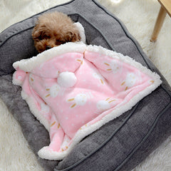 Pyjama pour animaux, sac de couchage pour chien doublé de velours pour tenir chaud