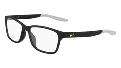 Nike 5048 001 Eyeglasses Matte Black Full Rim Rectangle Shape 49mm