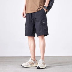 Pantalon court style américain streetwear, séchage rapide, longueur mi-mollet