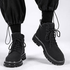 Chaussures décontractées montantes rétro de style britannique pour homme