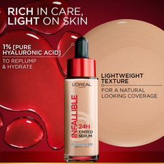 L'Oreal Paris Infallible 24H Tinted Serum Foundation - Medium Tan
