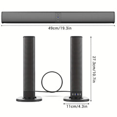 Wireless Soundbar for TV – 2-in-1 Detachable Bluetooth Speaker