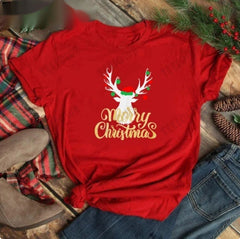 Fröhliche Weihnachten lässiges Damen-T-Shirt