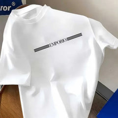 Style de luxe pour homme en coton avec inscription