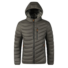 Plus-size Cotton-padded Coat With A Detachable Hood