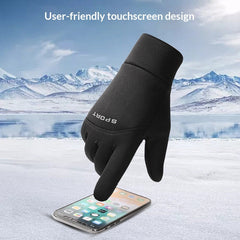 Gants thermiques de cyclisme pour homme, compatibles avec les écrans tactiles