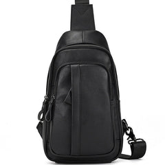Leather Fashionable Large-Capacity Mens Crossbody Bag
