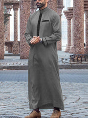 Muslim Middle East Long Sleeve Embroidered Casual Ethnic Robe