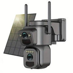 Solar WiFi Security Camera – 360° View, 10x Zoom, Night Vision & Motion Detection