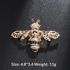 Nouvelle broche mignonne en forme d'abeille avec goutte d'huile