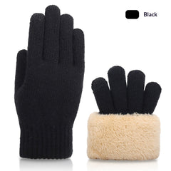 Gants tactiles d'automne et d'hiver pour hommes, doublés de polaire