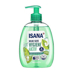 Isana Liquid Hand Soap - Green Tea Scented, Dermatologically Tested, Eco-Friendly Packaging