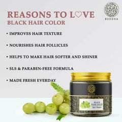 Buddha Natural Coloración negra para el cabello