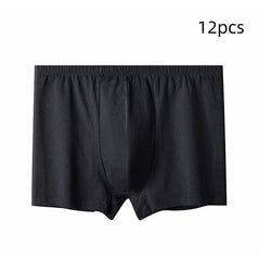 Pantalones cortos tipo bóxer holgados de algodón puro, de cintura alta y entrepierna amplia, para hombre de talla grande