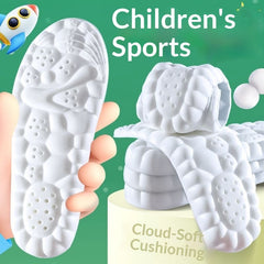 Childrens Breathable Sweat-absorbing Shock-absorbing Insoles