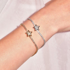 Bracelet entièrement serti de diamants étoilés pour femmes