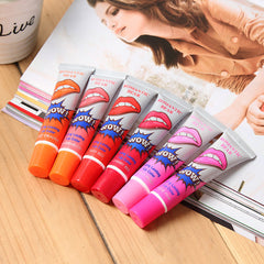 Rouge à lèvres liquide à 6 couleurs effet pelable - Waterproof, longue tenue, gloss hydratant, maquillage à retirer