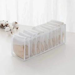 11 Grid Sock Underwear Storage Box Mesh Closet Organizer