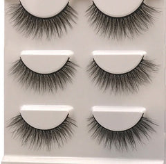 Nouveauté, 3 paires de faux cils naturels longs, maquillage 3D, en vison, extensions de cils pour la beauté