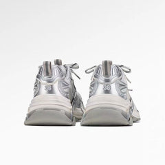 Silver Designer Dad-style Athletic Casual Shoes