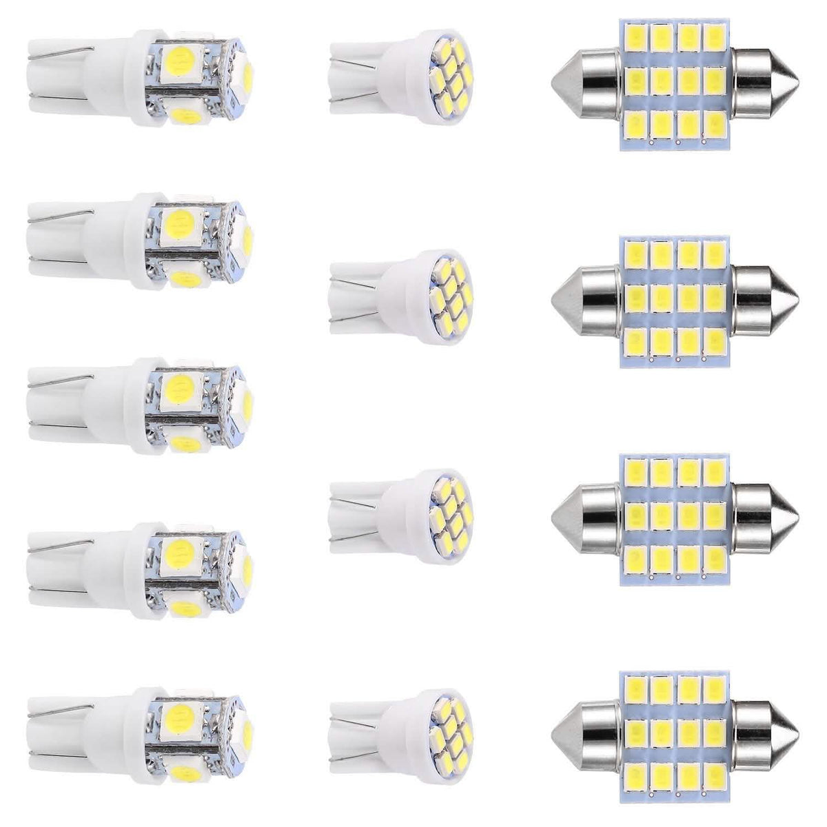 13-Pieces: T10 31mm Festoon LED Light
