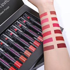 Set de lápiz labial mate y brillo labial antiadherentes
