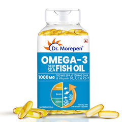 Cápsulas blandas de aceite de pescado de aguas profundas Omega 3 de Dr. Morepen