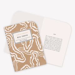 Carnet Big Ideas, lot de 3 - abstrait/arp/chimie des fleurs