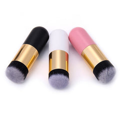 Brocha de maquillaje Chubby pier, brocha para base y polvos, herramientas de belleza y maquillaje